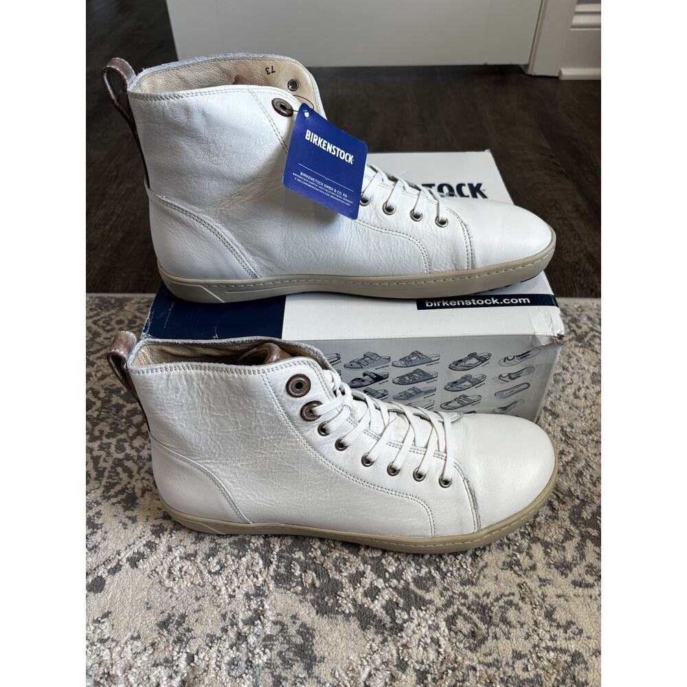 NEW Birkenstock Men’s Bartlett High Top White Leather Size 46